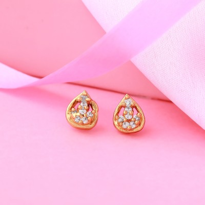 Estele Earring Cubic Zirconia Brass Stud Earring