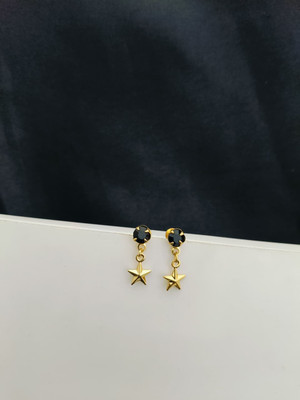 KAKOSHI IMITATION WOMEN STUD Sapphire Brass Stud Earring