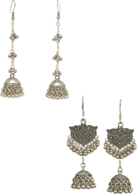 MIRA CREATION Oxodised Earring For Women for Navaratri Alloy Jhumki Earring