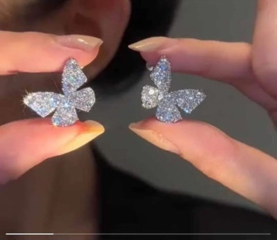 SRI RAGHAVA Butterfly stud Alloy Stud Earring