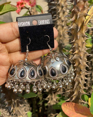 Ashir Combo of 3 Jhumki, Rings, Mang tikka, Cuff Bracelet Bangles for Women and Girls Alloy Stud Earring