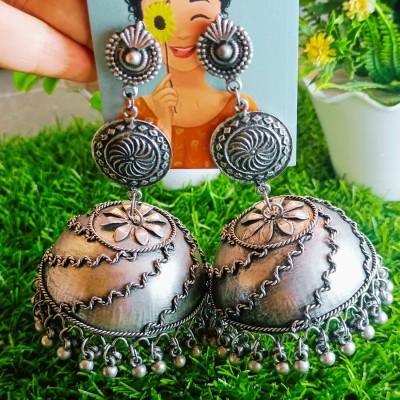 GenZ Jewels Celebrity German Silver Chandbali Earring