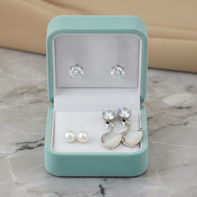 YARA Stylish Earring for Girl,Different Shap Earring Combo,Combo Earring Diamond Brass, Copper Drops & Danglers