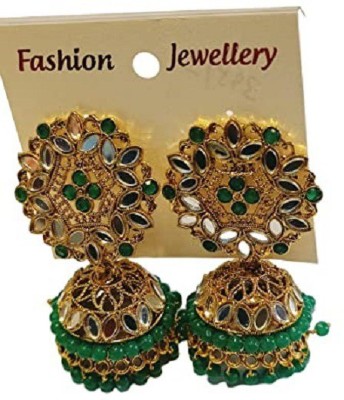 D SHOPPING MART THE SHOPPING MART Traditional Letest Big Round Jhumaka style Earring for Women Metal Jhumki Earring