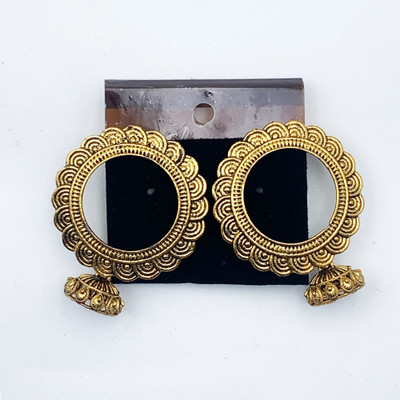 ARIRAdesigns ANTIQUE FINISH JHUMKI EARRING Metal Earring Set