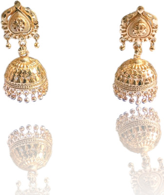 SGN FASHION Daily Use Gold Plated Single Jhumki Earring Brass Jhumki Earring