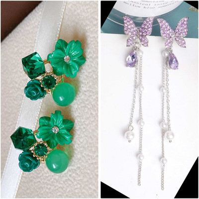 Zestapvt Stylish Korean & Classic Traditional Earrings Combo Set For Women & Girls Alloy Drops & Danglers