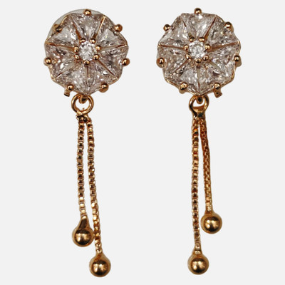 Bravo Artificial Daimond Earings For Women And Girls Zircon Alloy Stud Earring