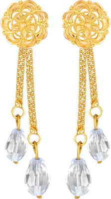 VIGHNAHARTA Removable Studs 1 pair Stud 2 chain drop earring for women and Girls Beads Alloy Drops & Danglers, Stud Earring