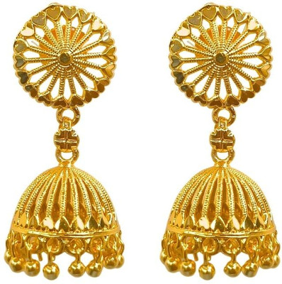 ANOUK 1 gm Gold Plated Premium jhumkhas Alloy Jhumki Earring