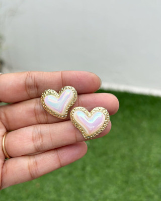 MAHADEV CREATION Love Knot Heart Earring Crystal Alloy Stud Earring