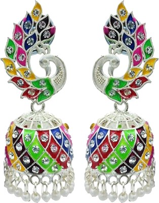 Priyashyam Traders Peacock Earrings for Women & Girls | Peacock Jhumki | Jhumka Earring Alloy Jhumki Earring