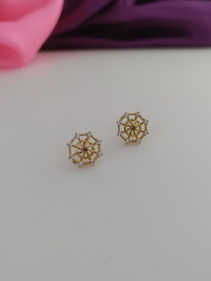 SUGHOSH NIVA Beads Brass Plug Earring