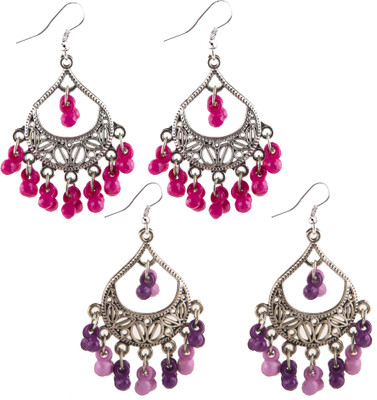 Creative Frogs Designer Silver-Plated Earrings Set Alloy Jhumki Earring