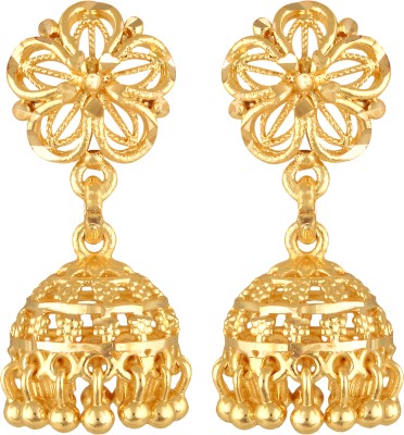 VIGHNAHARTA Twinkling Elegant Beautiful Gold Plated Jhumki Earring for Women and Girls Alloy Jhumki Earring