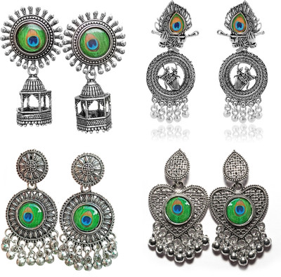 Jhumka Street Oxidized Jumki Alloy Jhumki Earring