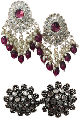 SKG Fashions Simple Elegant Versatile Earring Set for Women Alloy Earring Set