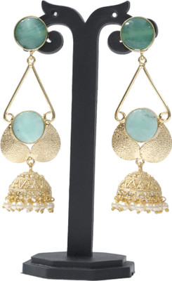 JHUMKARANI 18k Gold Plated Designer Earrings Brass Jhumki Earring