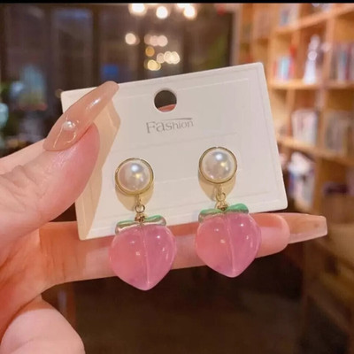 Lady Raiment Pink Korean Earring Crystal Alloy Stud Earring