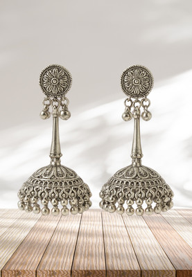 MIRA CREATION Oxidised Boho Dangler Earrings Alloy Drops & Danglers, Jhumki Earring Alloy Drops & Danglers, Earring Set, Hoop Earring, Jhumki Earring
