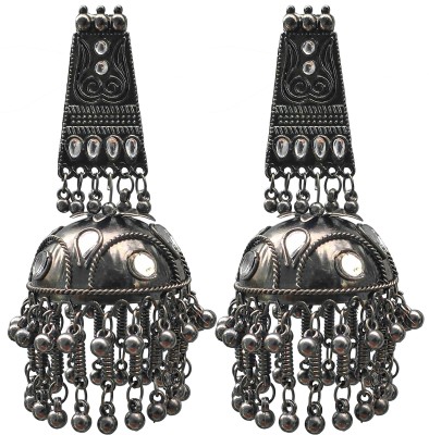 MUDTALE oxidised Women Jewellery Earrings Jhumka earrings ear rings for Girls & Women German Silver, Metal, Stainless Steel Jhumki Earring, Tassel Earring, Drops & Danglers