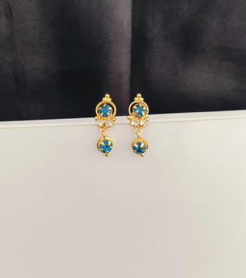 KAKOSHI IMITATION WOMEN EARRING Diamond, Sapphire Brass Drops & Danglers