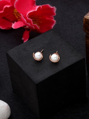 DIAVO Moonlit Harmony 925 Sterling Silver Pearl Earrings Sterling Silver Clip-on Earring