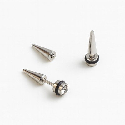 MAVRAA Mavraa Stylish Stainless Steel Spike Design Stud Earring with Crystal Stone Stainless Steel Stud Earring