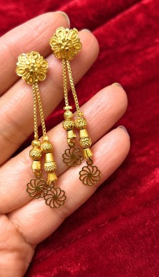 SMARNN Sui Dhaga Needle Thread Earrings Metal Drops & Danglers