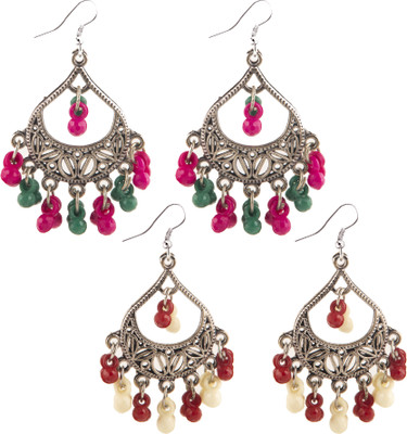 Jamleen Gallery Handcrafted Ethnic Earrings Combo Pack Alloy Jhumki Earring