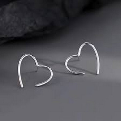 Solis Sarah SOLIS SARAH OPEN HEART EARRINGS Stainless Steel Stud Earring