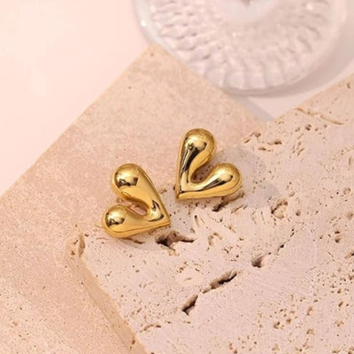 salve Salve Cute Earrings for Girls Stylish Earring | Aesthetic Jewelry Heart Earrings Stainless Steel Stud Earring