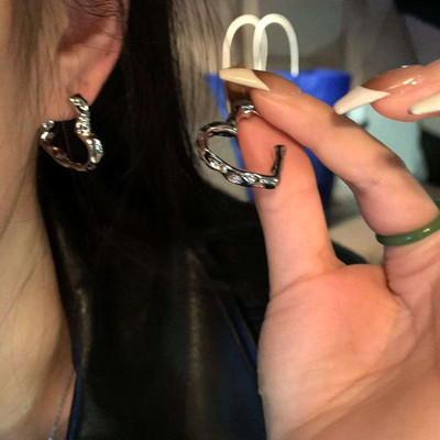 Fashion Fusion Korea Silver Earrings Alloy Drops & Danglers