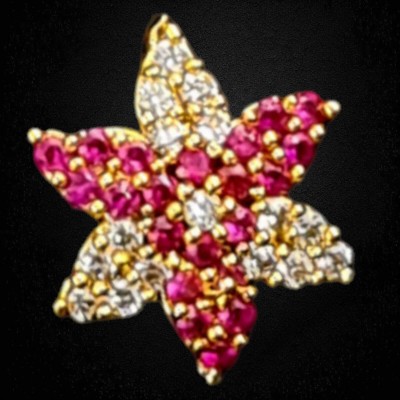 zhouse Zircon Gold-plated Plated Copper Nose Stud