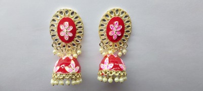 MAHADEV Weston Style Earring Carnelian Brass Hoop Earring