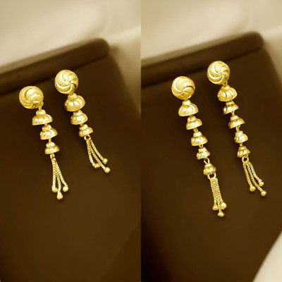 S K D J Combo Forming yearring dely use sui dhaga Brass Drops & Danglers