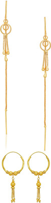 Raj And Deb Premium Silver Oxidiesd Pated Daily Wear Earrings For Daily Wear Brass, Brass Jhumki Earring