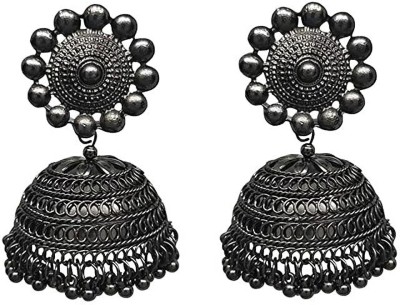 Mystory Black Beads Alloy Earring Set