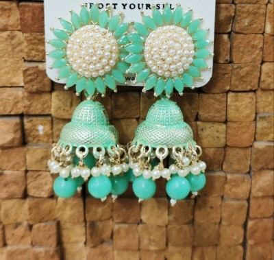 Urfashionmantra Sunflower Earring Beads Alloy Drops & Danglers