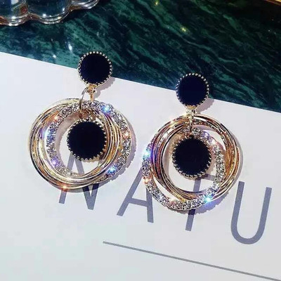 Aylana korean Design Beautiful Stylish Earring For Girls & Women Zircon Alloy Drops & Danglers