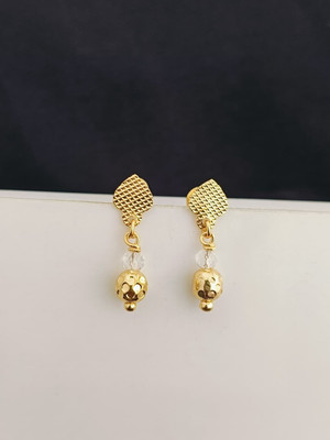 Kowsalya Gold Covering WOMEN EARRING Diamond Brass Drops & Danglers