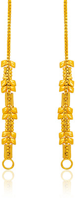 Drashti Collection Traditional Gold Platted Kaanchain Earrings Brass Ear Thread