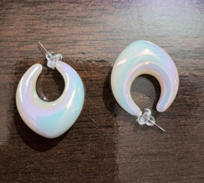Tiijori Korean Stud Earrings For Women and Girls Alloy Earring Set Alloy, White Metal Stud Earring