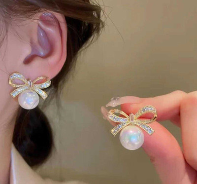 Rockjon Korean Earrings for girls & women stud earrings party wear casual wear Alloy Stud Earring