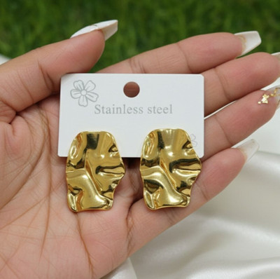 INDOART CREATION FIC-ER-008 Stainless Steel Stud Earring