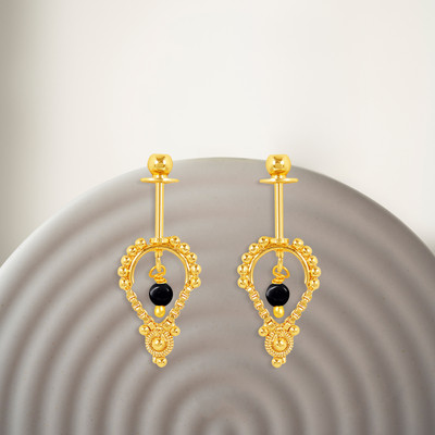 LUV FASHION Traditional Micron Plated Maharashtrian Look Bugadi earrings Brass Ear Thread