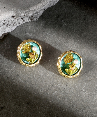 SOHI The Portrait Stud Earrings Alloy Stud Earring