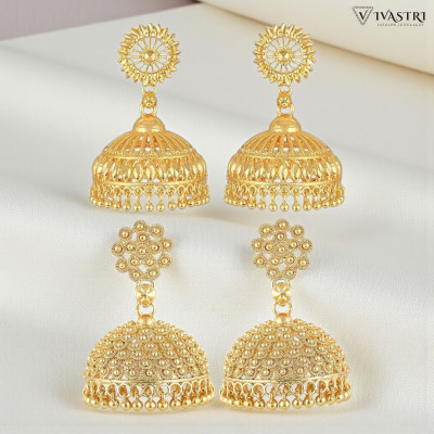 VIVASTRI Premium Alloy Jhumki Earring