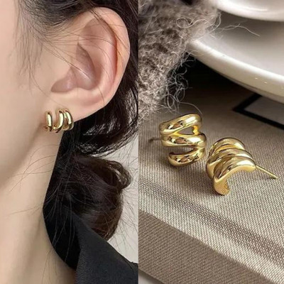 neze Secure Elegance: Claw Clip Studs for Effortless Style Alloy Stud Earring