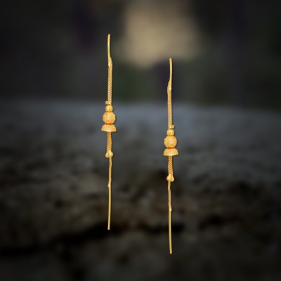 LUV FASHION Traditional Long Sui Dhaga Earrings For Women And Girls Brass Ear Thread